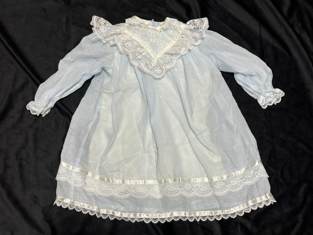 Vintage Light Blue 3T Girl Dress Gunne Sax by Jessica McClintock ~ 260825-WH 833